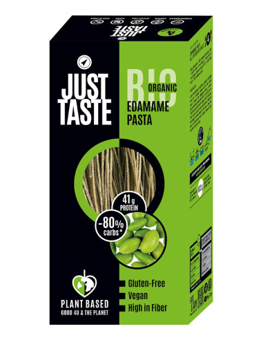 MAKARON PROTEINOWY (Z SOI EDAMAME) SPAGHETTI BEZGLUTENOWY BIO 250 g - JUST TASTE