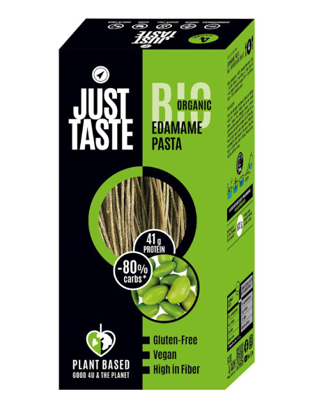 MAKARON PROTEINOWY (Z SOI EDAMAME) SPAGHETTI BEZGLUTENOWY BIO 250 g - JUST TASTE