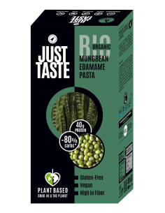 MAKARON PROTEINOWY (Z SOI EDAMAME I FASOLI MUNG) FETTUCCINE BEZGLUTENOWY BIO 250 g - JUST TASTE