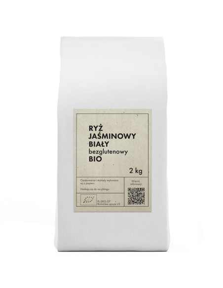 RYŻ JAŚMINOWY BIAŁY BEZGLUTENOWY BIO 2 kg - THE PLANET