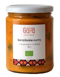 CURRY Z CUKINIĄ I ANANASEM KARAIBSKIE BIO 450 g - GAPA 2