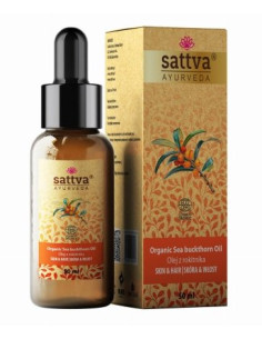 OLEJ DO CIAŁA I WŁOSÓW Z ROKITNIKA ECO 50 ml - SATTVA (AYURVEDA)