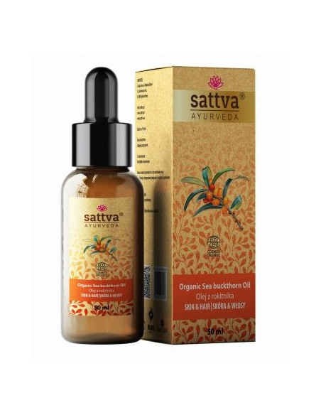 OLEJ DO CIAŁA I WŁOSÓW Z ROKITNIKA ECO 50 ml - SATTVA (AYURVEDA)