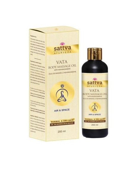 OLEJ DO MASAŻU RELAKSUJĄCY Z ASHWAGANDHĄ 200 ml - SATTVA (AYURVEDA)