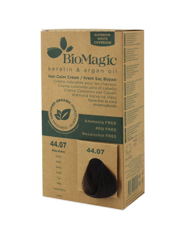 FARBA DO WŁOSÓW MOKKA (44.07) 250 g - BIOMAGIC