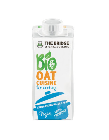 KREM OWSIANY DO GOTOWANIA BEZ DODATKU CUKRÓW BIO 200 ml - THE BRIDGE