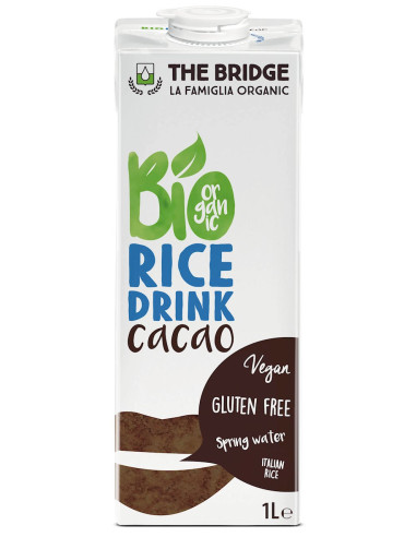 NAPÓJ RYŻOWY O SMAKU CZEKOLADOWYM BEZGLUTENOWY BIO 1 L - THE BRIDGE