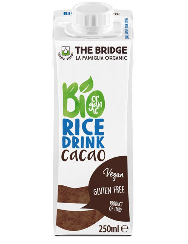 NAPÓJ RYŻOWY O SMAKU CZEKOLADOWYM BEZGLUTENOWY BIO 250 ml - THE BRIDGE