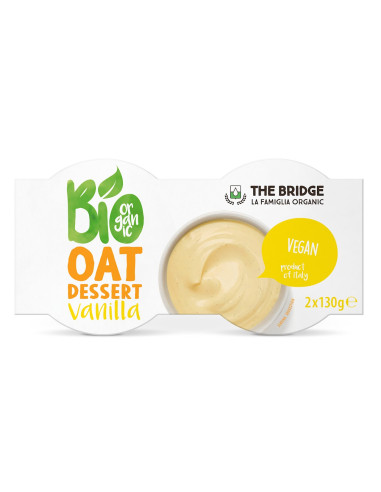 DESER OWSIANY O SMAKU WANILIOWYM BIO (2 x 130 g) 260 g - THE BRIDGE