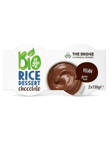 DESER RYŻOWY CZEKOLADOWY BEZGLUTENOWY BIO (2 x 130 g) 260 g - THE BRIDGE