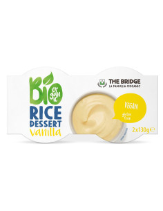 DESER RYŻOWY O SMAKU WANILIOWYM BEZGLUTENOWY BIO (2 x 130 g)  260 g - THE BRIDGE