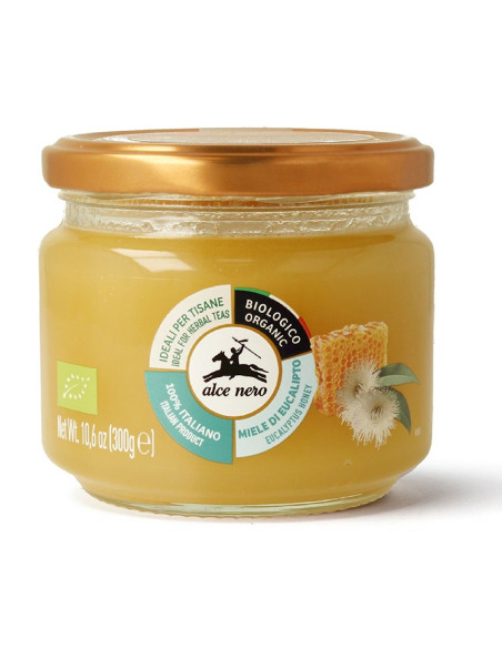 MIÓD EUKALIPTUSOWY BIO 300 g - ALCE NERO