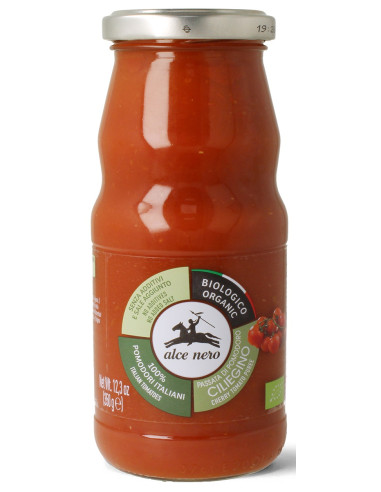SOS POMIDOROWY PASSATA (Z POMIDORÓW CHERRY) BIO 350 g - ALCE NERO