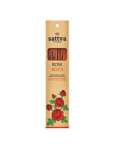 KADZIDEŁKA INDYJSKIE RÓŻA (15 szt.) 30 g - SATTVA (WELLNESS)