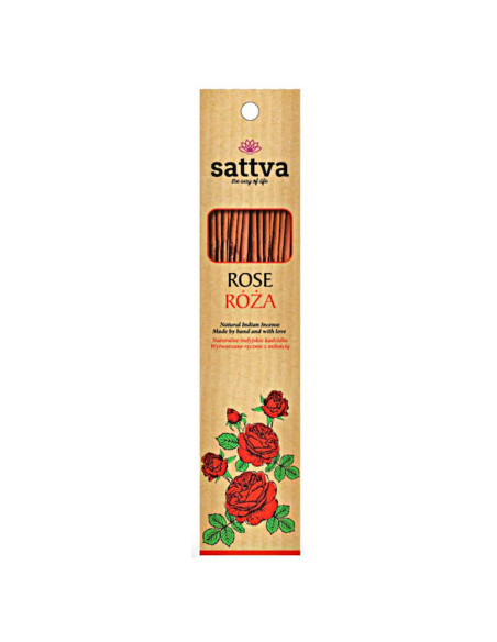 KADZIDEŁKA INDYJSKIE RÓŻA (15 szt.) 30 g - SATTVA (WELLNESS)