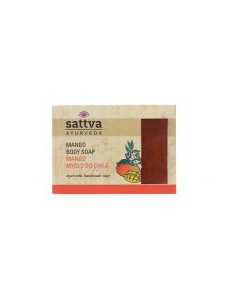 MYDŁO W KOSTCE DO CIAŁA MANGO 125 g - SATTVA (AYURVEDA)