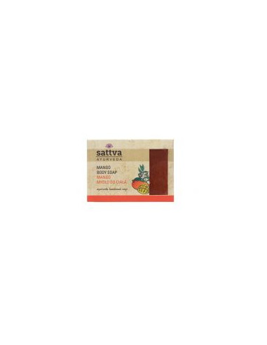 MYDŁO W KOSTCE DO CIAŁA MANGO 125 g - SATTVA (AYURVEDA)