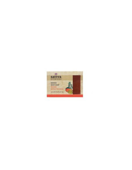 MYDŁO W KOSTCE DO CIAŁA MANGO 125 g - SATTVA (AYURVEDA)