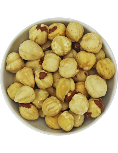 ORZECHY LASKOWE BLANSZOWANE PRAŻONE BIO (SUROWIEC) (25 kg)