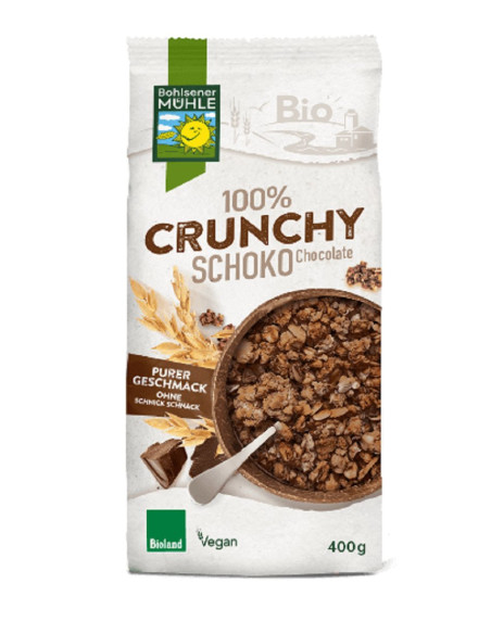 CRUNCHY CZEKOLADOWE BIO 400 g - BOHLSENER MUHLE