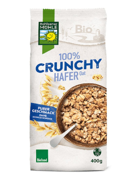CRUNCHY OWSIANE BIO 400 g - BOHLSENER MUHLE