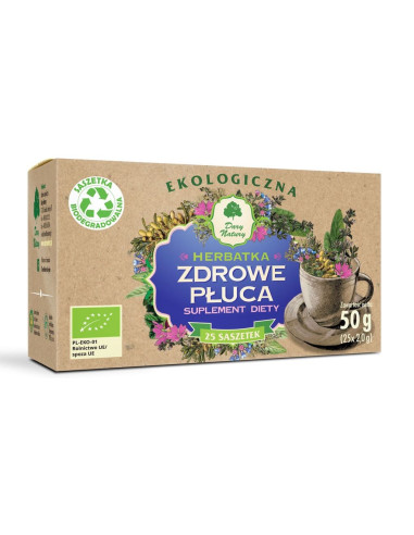 HERBATKA ZDROWE PŁUCA BIO (25 x 2 g) 50 g - DARY NATURY