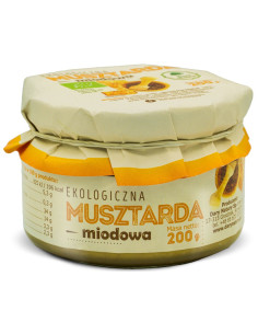 MUSZTARDA MIODOWA BIO 200 g - DARY NATURY