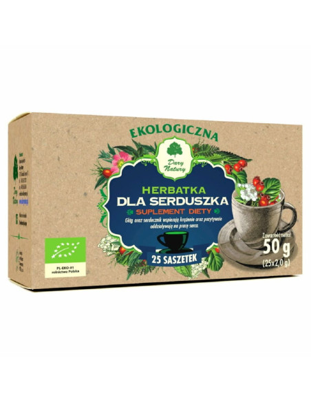 HERBATKA DLA SERDUSZKA BIO (25 x 2 g) 50 g - DARY NATURY