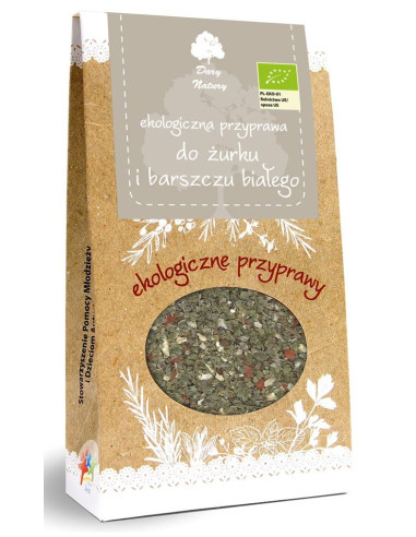 PRZYPRAWA DO ŻURKU I BARSZCZU BIAŁEGO BIO 50 g - DARY NATURY