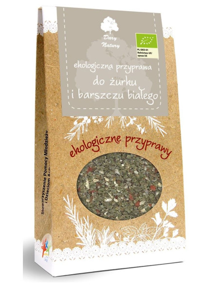 PRZYPRAWA DO ŻURKU I BARSZCZU BIAŁEGO BIO 50 g - DARY NATURY