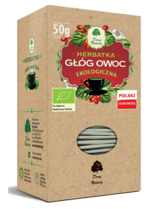 HERBATKA OWOC GŁOGU BIO (25 x 2 g) 50 g - DARY NATURY