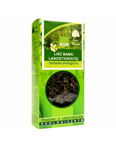 HERBATKA LIŚĆ BABKI LANCETOWATEJ BIO 25 g - DARY NATURY