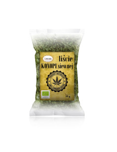 HERBATKA LIŚĆ KONOPI BIO 30 g - MIR-LEK