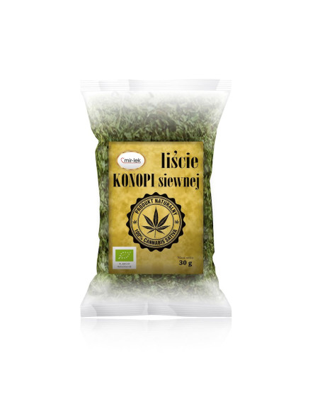 HERBATKA LIŚĆ KONOPI BIO 30 g - MIR-LEK