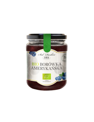 BORÓWKA AMERYKAŃSKA 80 % BIO 260 g - SAD DANKÓW