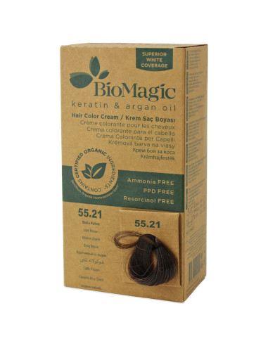 FARBA DO WŁOSÓW MROŹNY BRĄZ (55.21) 250 g - BIOMAGIC