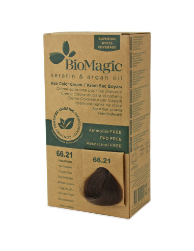 FARBA DO WŁOSÓW MROŹNA CZEKOLADA (66.21) 250 g - BIOMAGIC