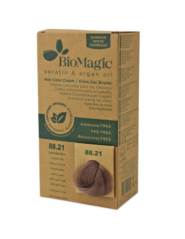 FARBA DO WŁOSÓW MROŹNA KAWA Z MLEKIEM (88.21) 250 g - BIOMAGIC