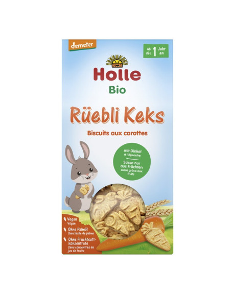 CIASTECZKA ORKISZOWO - MARCHEWKOWE OD 1 ROKU DEMETER BIO 125 g - HOLLE