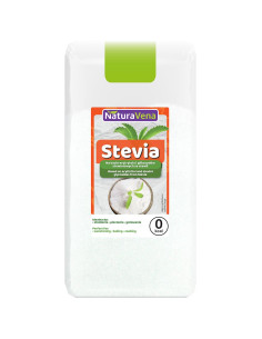 STEVIA (NA BAZIE ERYTRYTOLU I GLIKOZYDÓW STEWIOLOWYCH ZE STEWII) 500 g - NATURAVENA