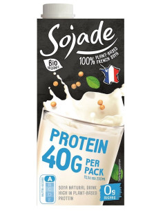 NAPÓJ PROTEINOWY SOJOWY NATURALNY BEZ CUKRU BEZGLUTENOWY BIO 750 ml - SOJADE