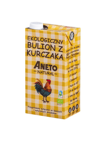 BULION DROBIOWY W PŁYNIE BEZGLUTENOWY BIO 1 L - ANETO NATURAL