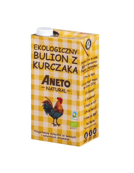 BULION DROBIOWY W PŁYNIE BEZGLUTENOWY BIO 1 L - ANETO NATURAL