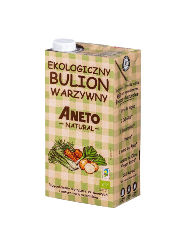 BULION WARZYWNY W PŁYNIE BEZGLUTENOWY BIO 1 L - ANETO NATURAL
