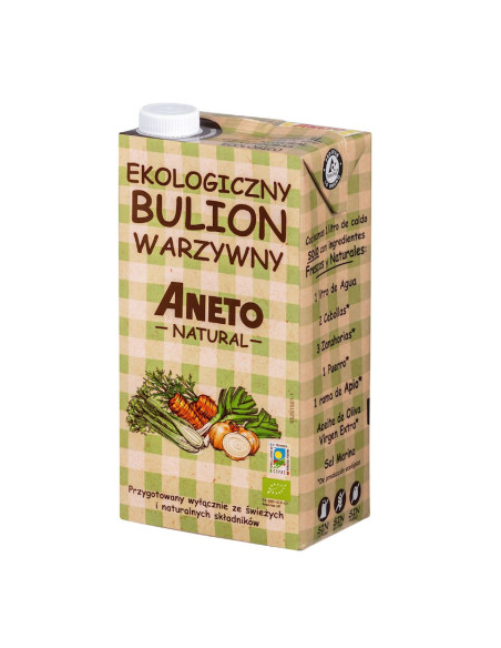 BULION WARZYWNY W PŁYNIE BEZGLUTENOWY BIO 1 L - ANETO NATURAL