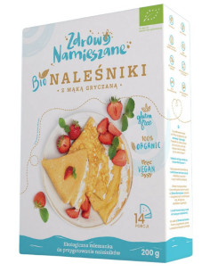 MIESZANKA NA NALEŚNIKI Z MĄKĄ GRYCZANĄ BEZGLUTENOWA BIO 200 g - ZDROWO NAMIESZANE