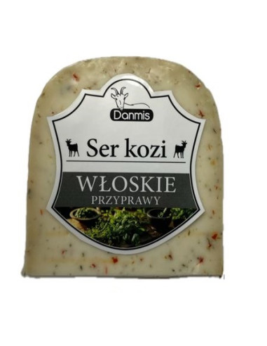 KOZI SER DOJRZEWAJĄCY Z WŁOSKIMI PRZYPRAWAMI 200 g - DANMIS