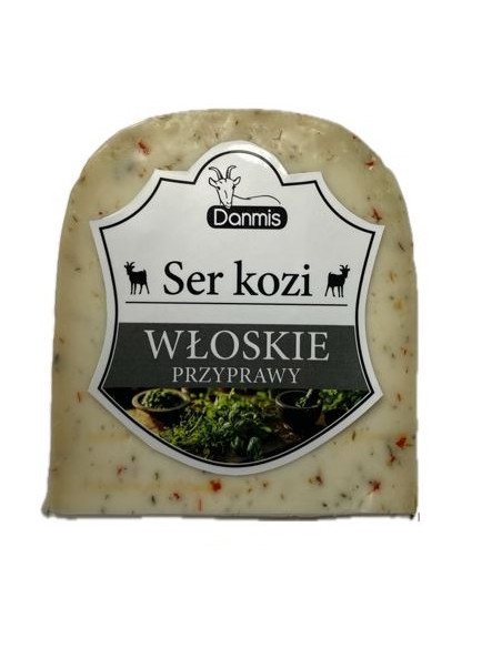 KOZI SER DOJRZEWAJĄCY Z WŁOSKIMI PRZYPRAWAMI 200 g - DANMIS