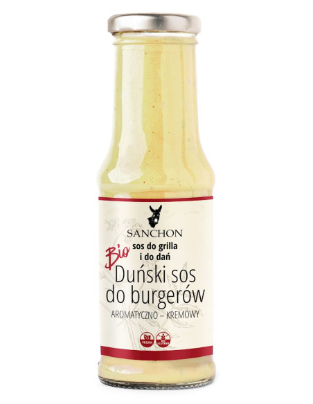 SOS DUŃSKI DO BURGERÓW BEZGLUTENOWY BIO 210 ml - SANCHON