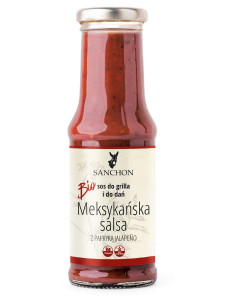 SOS MEKSYKAŃSKA SALSA BEZGLUTENOWY BIO 210 ml - SANCHON